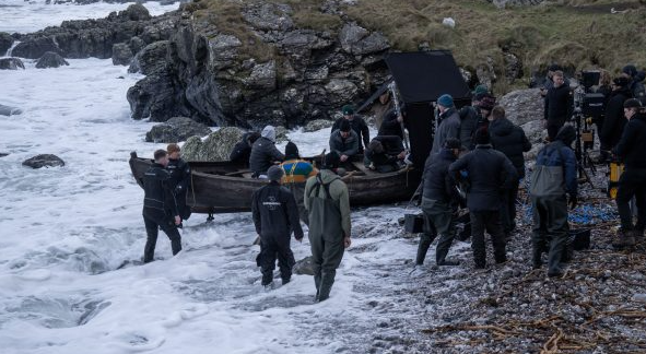 The filming of 'The Death of Robin Hood'