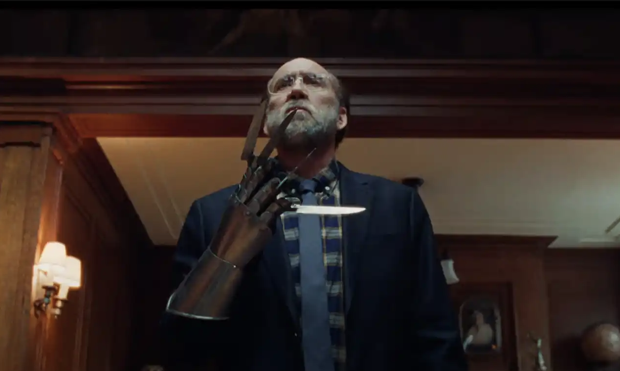 Nick Cage with mad hand