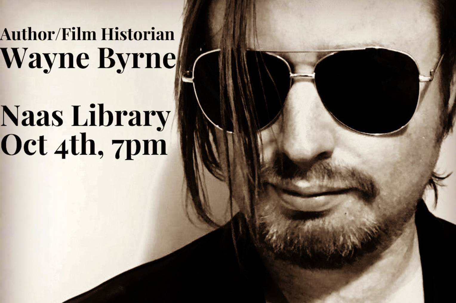 Irish author and film historian Wayne Byrne will be making his debut literary festival appearance at this year’s Kildare Read